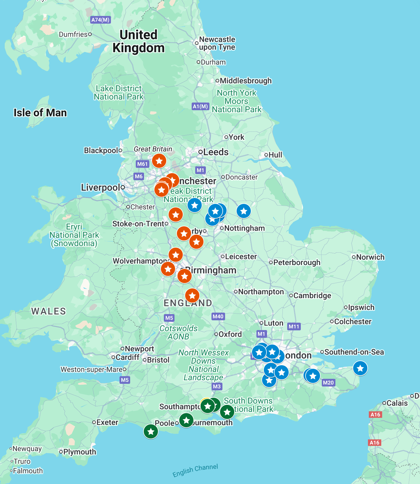 Location of our Research Hubs